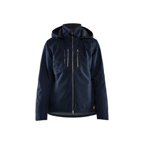 Giacca da lavoro foderata da donna colore blu marina scuro,