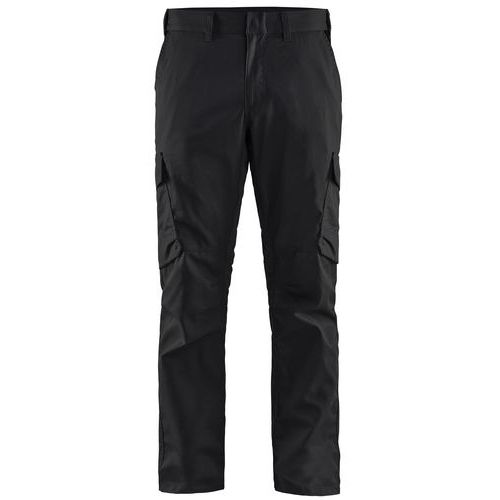 Pantaloni per industria stretch 2D nero/giallo fluo,