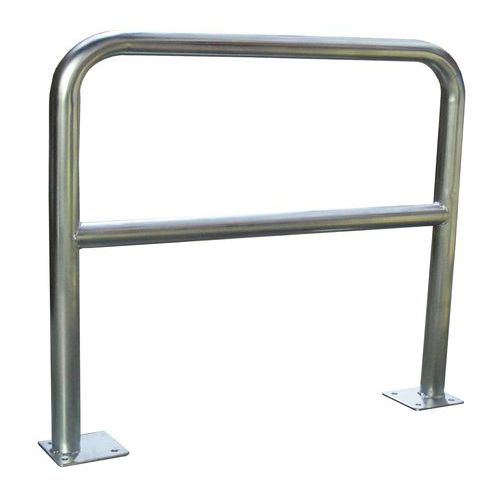 Barriera di sicurezza con piastra acciaio inossidabile 1,5m,