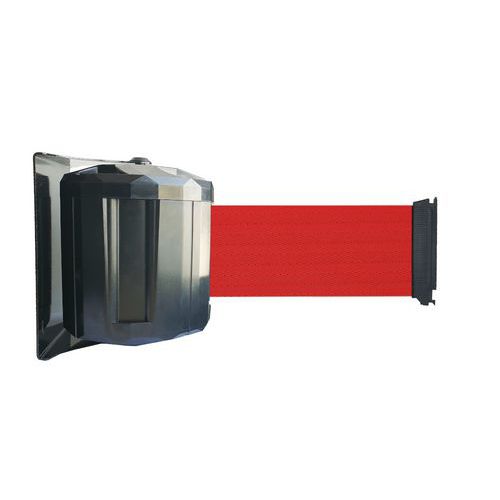 Supporto parete per esterni con nastro 10mx10cm rosso ,
