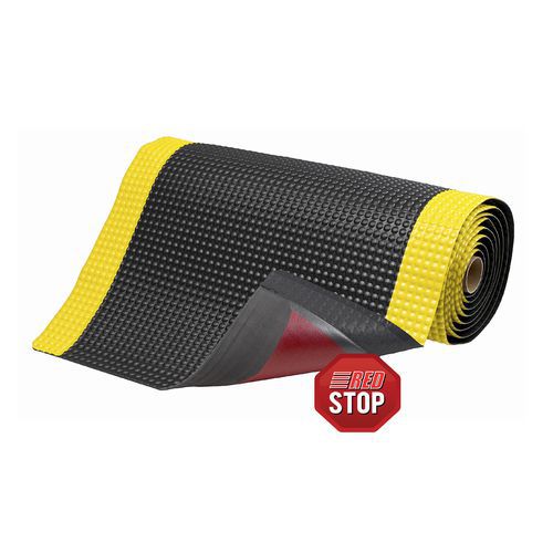 Tappeto antifatica 122 x 21,9 m nero/giallo,