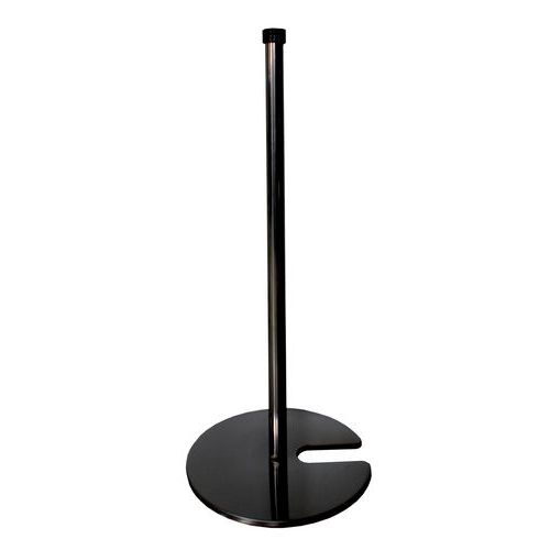 Paletto per esposizione acciaio nero per cavo elastico 850mm ,