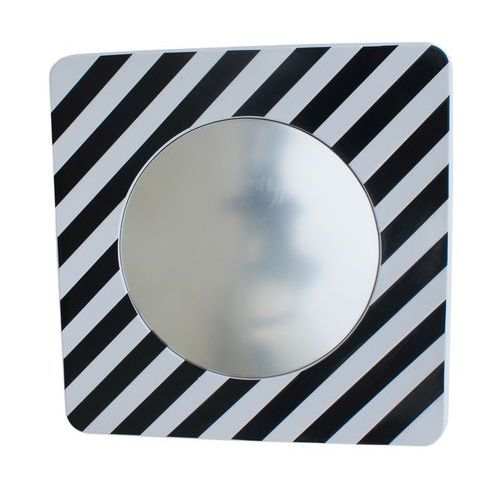 Specchio per centri urbani nero/bianco 900x900mm  ,