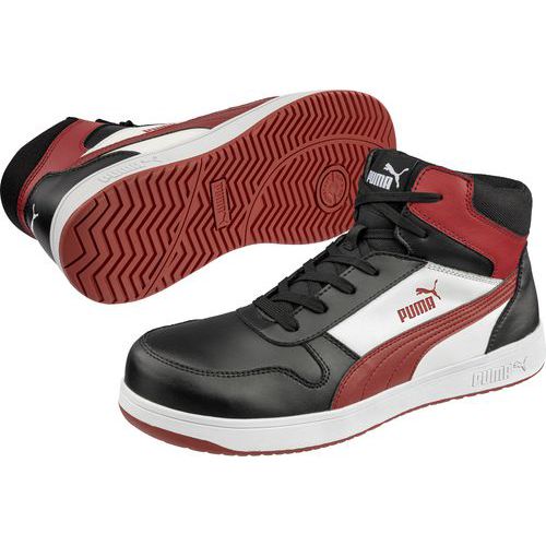 Calzature anti-infortunistiche alte FRONTCOURT S3L ESD - rosso/nero P.39,