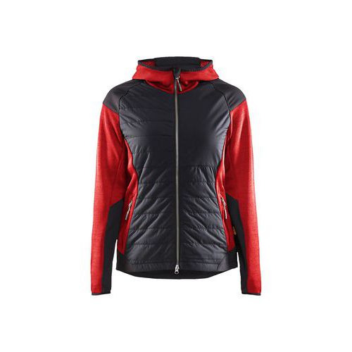 Giacca Hybrid da donna rosso/nero S,