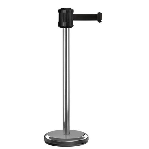 Paletto per esterni cromato con nastro 2m nero ,