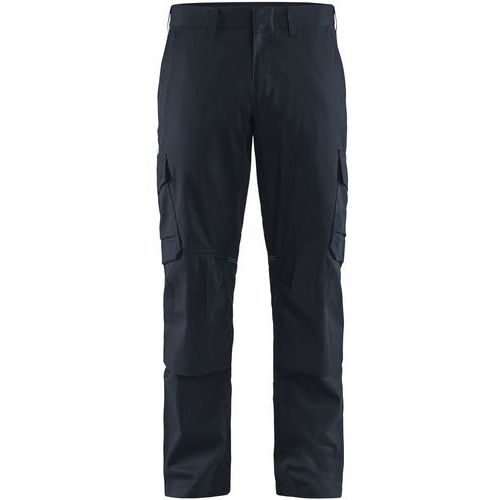 Pantaloni industria blu mar scuro stretch 2D blu nero D116,