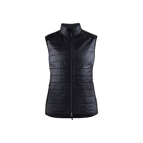 Gilet da lavoro double face da donna nero/grigio scuro,