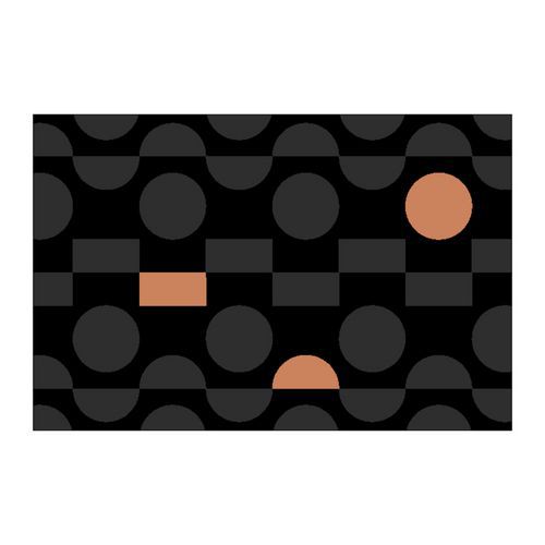 Zerbino Dotz Grey/Pink 32 90 cm x 150 cm,