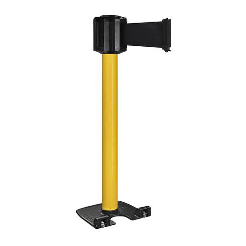 Paletto per esterni giallo con nastro 10mx10cm - Nero,