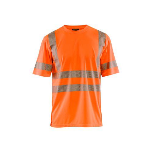 T-Shirt ad alta visibilità anti-UV Arancione fluorescente 6XL,