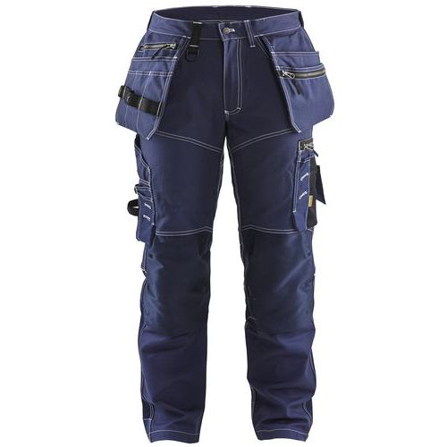 Pantaloni da artigiano+ tessuto stretch blu scuro C44,