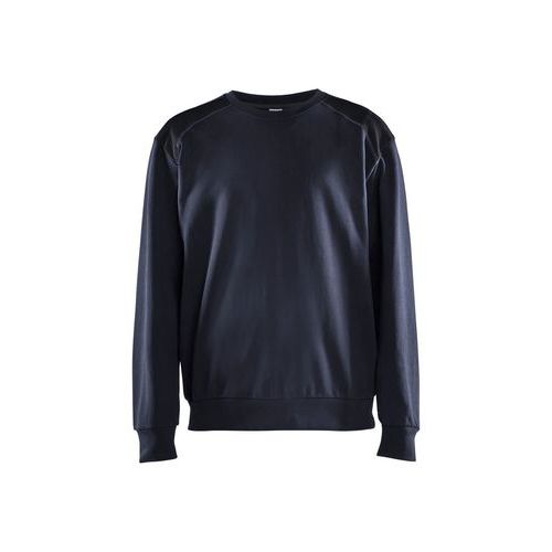 Felpa blu marina scuro e nero,