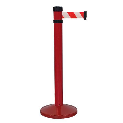 Paletto per interni rosso con nastro 4m rosso/bianco ,