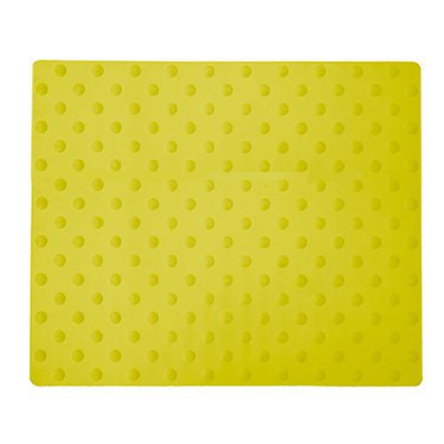Modulo podotattile con chiodi in gomma giallo,