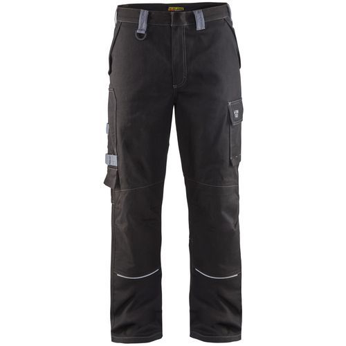 Pantaloni ignifughi nero e grigio chiaro D88,