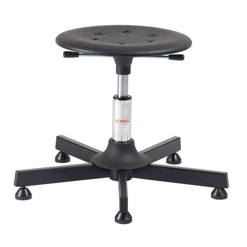 Sgabello Stella Kappa-Plastica-Basso-Acciaio,