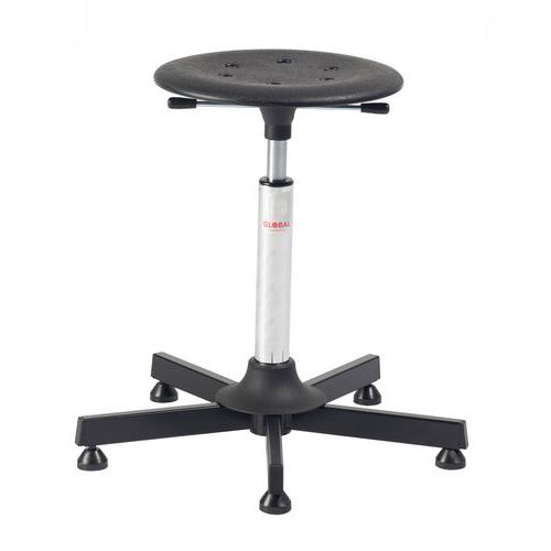 Sgabello Stella Kappa-Plastica-Alto-Acciaio,