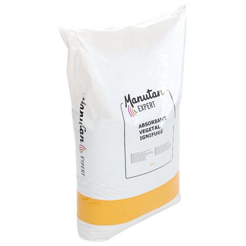 Assorbente vegetale ignifugo in granulato 40L-Manutan Expert,