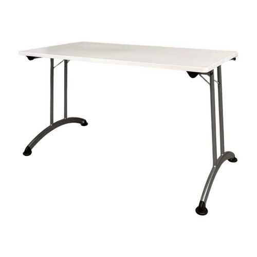 Tavolo pieghevole ricondizionato-Piano bianco,