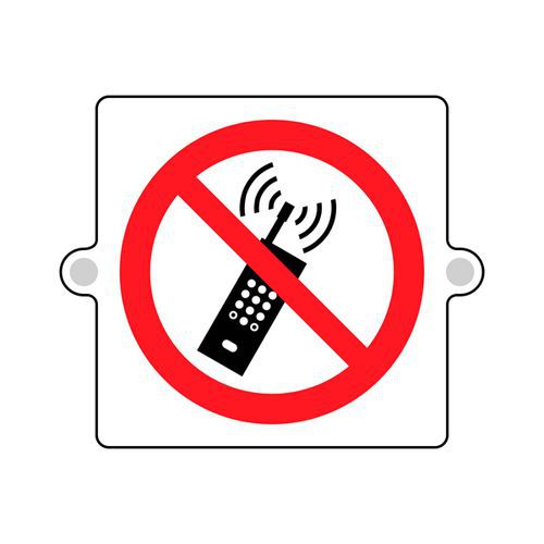 Cartello plexi3D divieto -vietato uso cellulare monofacciale,