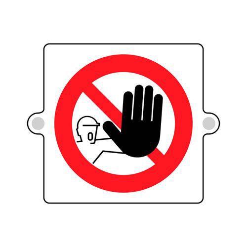 Cartello plexi 3D divieto - ingresso vietato - monofacciale,