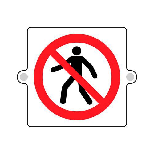 Cartello plexi3D divieto -divieto di passaggio -monofacciale,