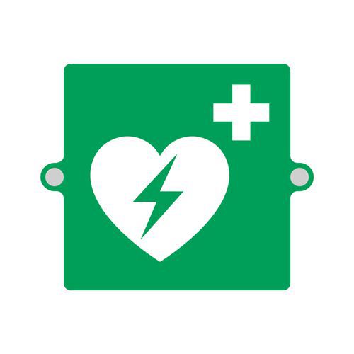 Cartello plexi 3D emergenza - DAE - monofacciale,