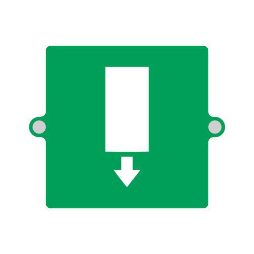 Plexi 3D emergenza -uscita emergenza centrale-monofacciale,