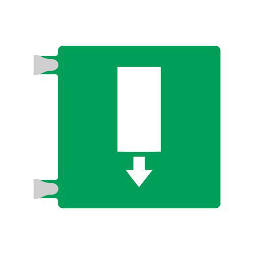 Plexi 3D emergenza -uscita emergenza centrale -bifacciale,