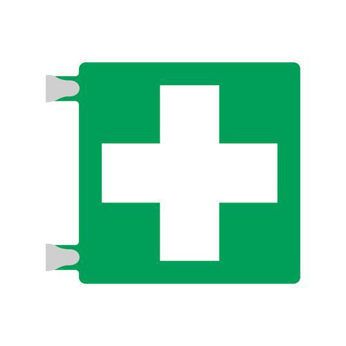 Cartello plexi 3D emergenza - cassetta PS - bifacciale,