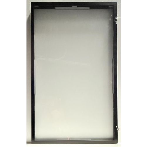 Bacheca per esterni fondo bianco-9 fogli-Cornice nera,