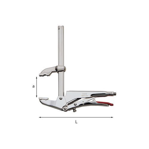 Pinze regolabili autobloccanti con ganascia superiore mobile,