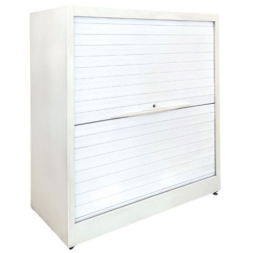 Armadio basso largo ante a serranda fless ricondiz-Bianco,