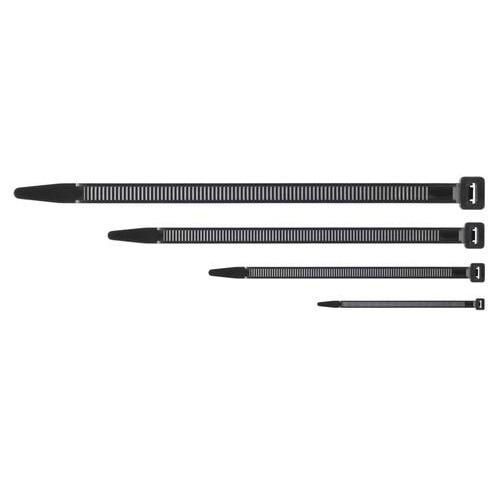 Fascetta serracavi in plastica nera 2,5 x 100,