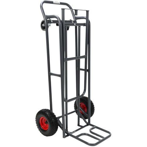 Carrello a 2 posizioni con ruote antiforatura 250kg,