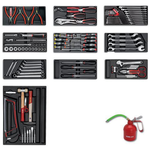 Assortimento INDUSTRIA (103 pz) - 4 cassetti,