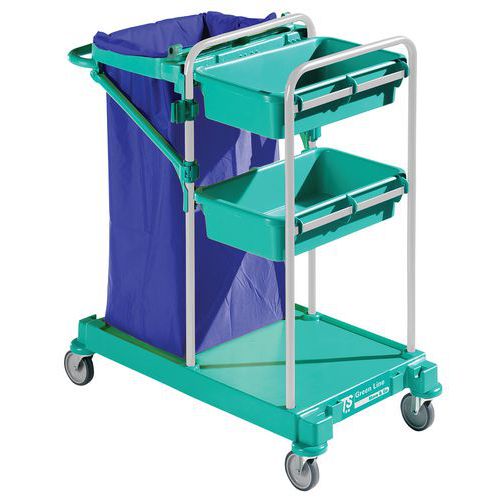 Carrello Per Pulizie In Plastica 85 X 53 X 107,