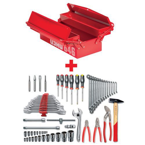 Cassetta 646/3V con assortimento (66 pz),