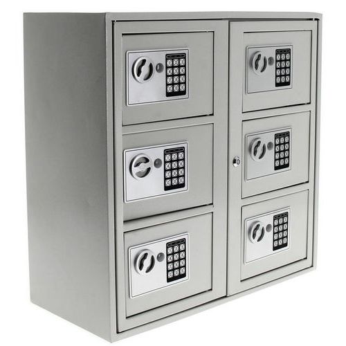 Cassaforte con serratura digitale a 6 scomparti,