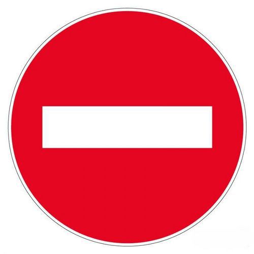 Pittogramma a terra-Divieto di accesso-300mm-Novap,