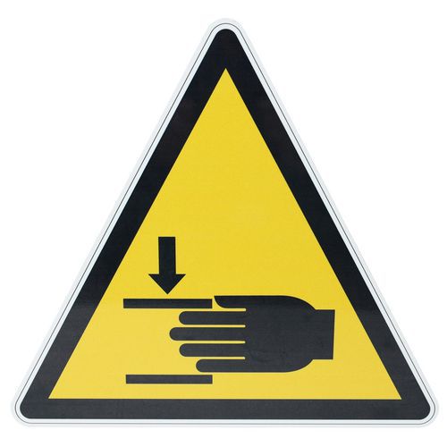 Cartello di pericolo-Rischio di schiacciamento-All-200mm,