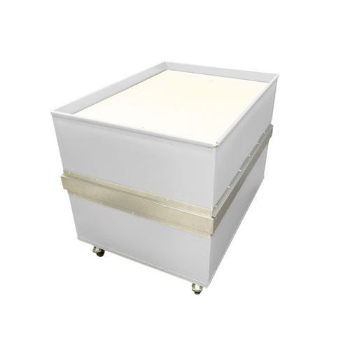 Carrello a livello costante poliprop 1050x750mm-100kg-Bianco,