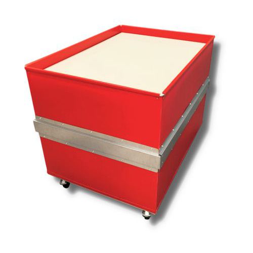 Carrello liv costante poliprop 1050x750mm-100kg-Rosso brill,