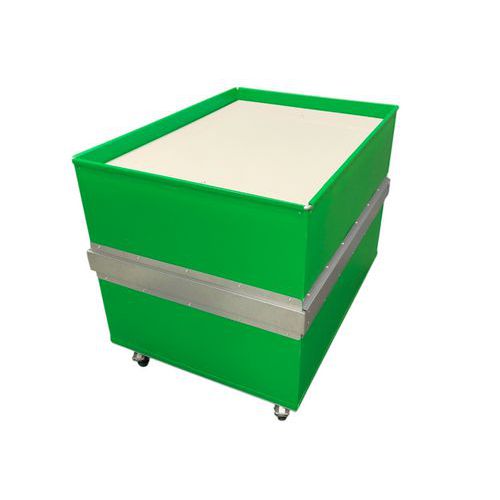 Carrello a livello costante polipr 1050x750mm-100kg-Verde,
