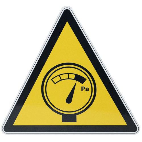 Cartello di pericolo-Alta pressione-Alluminio-200mm,