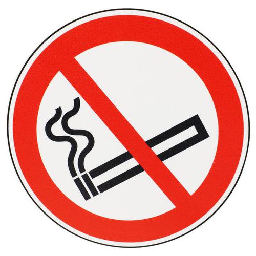 Cartello di divieto - Vietato fumare - PVC - 100 mm,