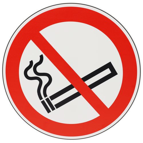 Cartello di divieto - Vietato fumare - PVC - 200 mm,