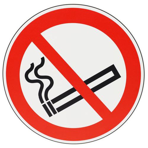 Cartello di divieto - Vietato fumare - PVC - 300mm,