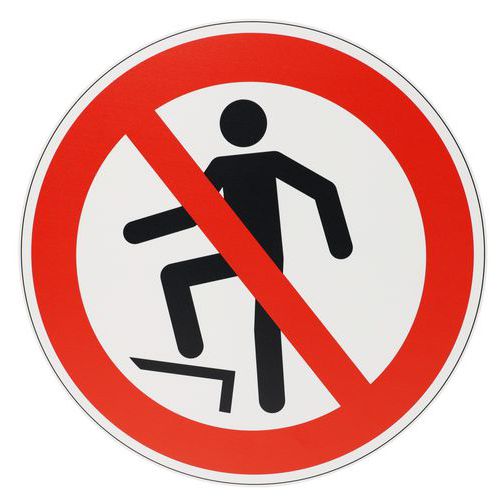 Cartello Vietato calpestare la superficie - PVC - 30cm,